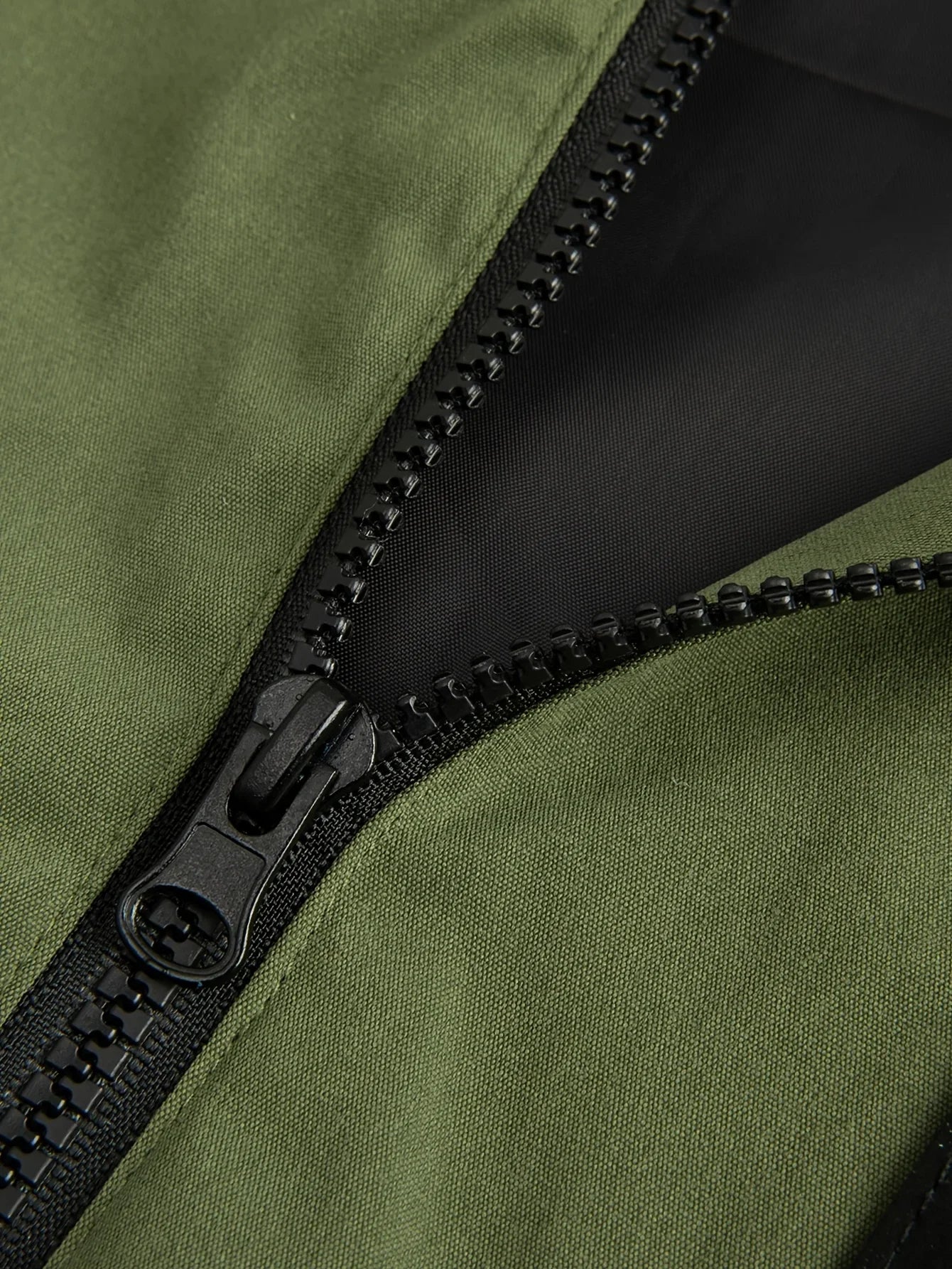 Men's Fashion Casual Jacket with Hood and Drawstring, Solid Color, Suitable for Spring and Autumn Casual Attire