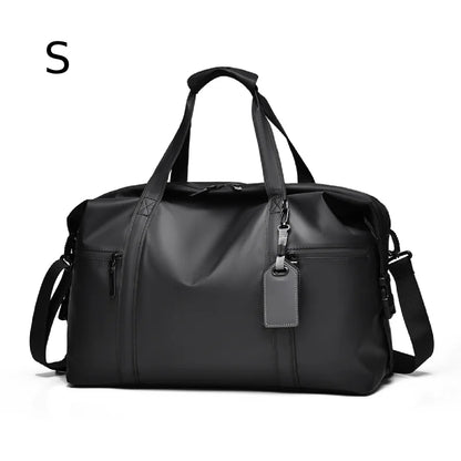 Men's Gym Bag - Black Adjustable Shoulder Strap Duffel Bag for Gym, Travel and Sports Lovers, Fitness Gear Bag