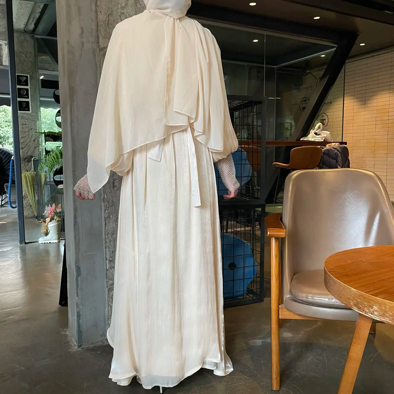 Chiffon abaya- kaftan / klänning