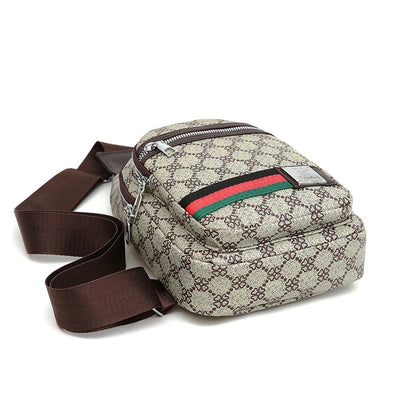 Herr Crossbody Väska – Multifunktionell Axelväska med Hörlursuttag & Stilren Design