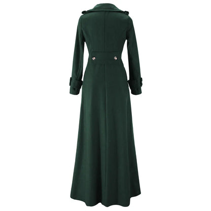 Long Wool Coat – Vintage Autumn & Winter Women’s Outwear