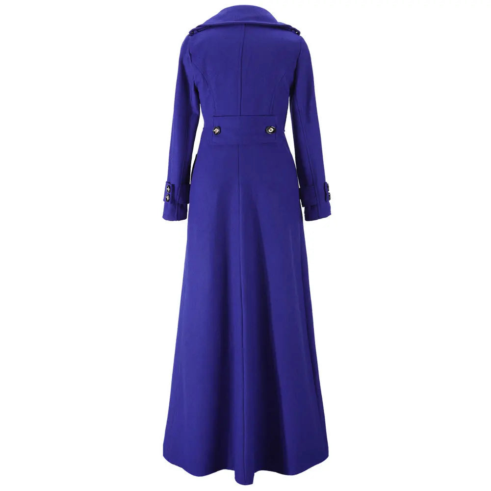 Long Wool Coat – Vintage Autumn & Winter Women’s Outwear