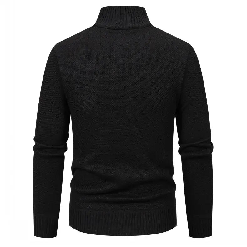 Herrkofta – Stickad jacka med dragkedja