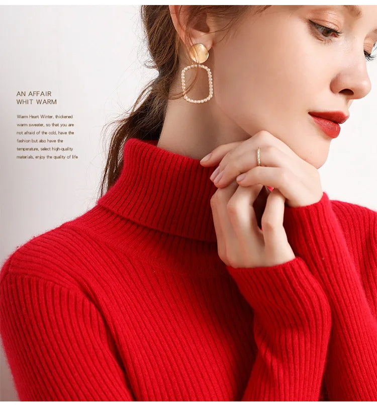 Heliar damtröja – Polokrage i mjuk stickad kashmir 2024