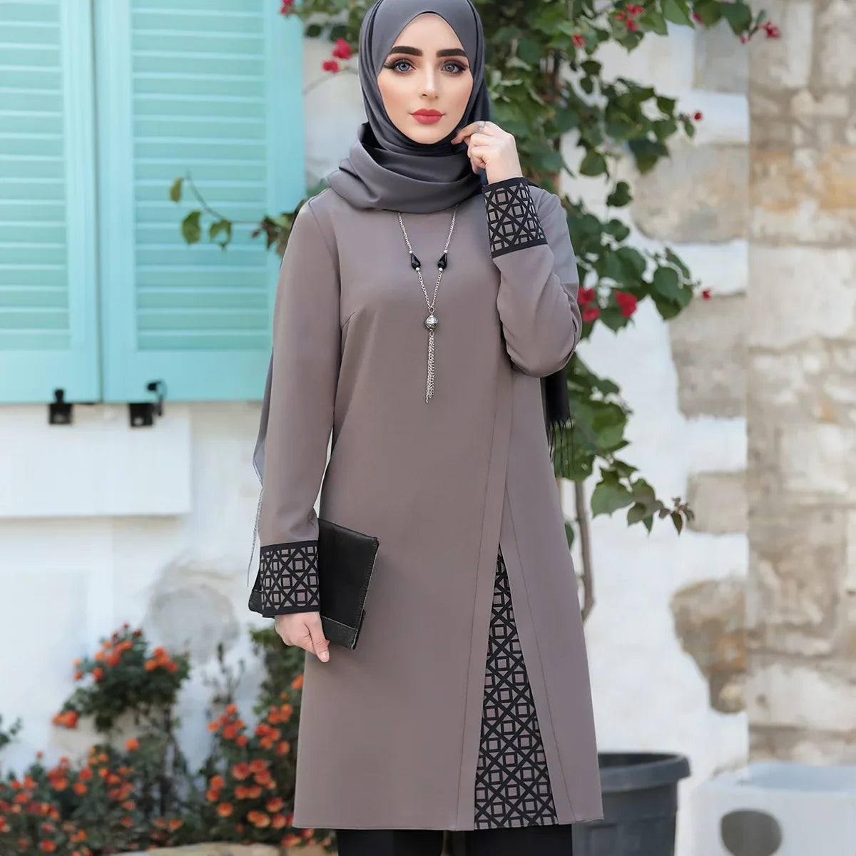 Tunic abaya - kombinerad med hijab