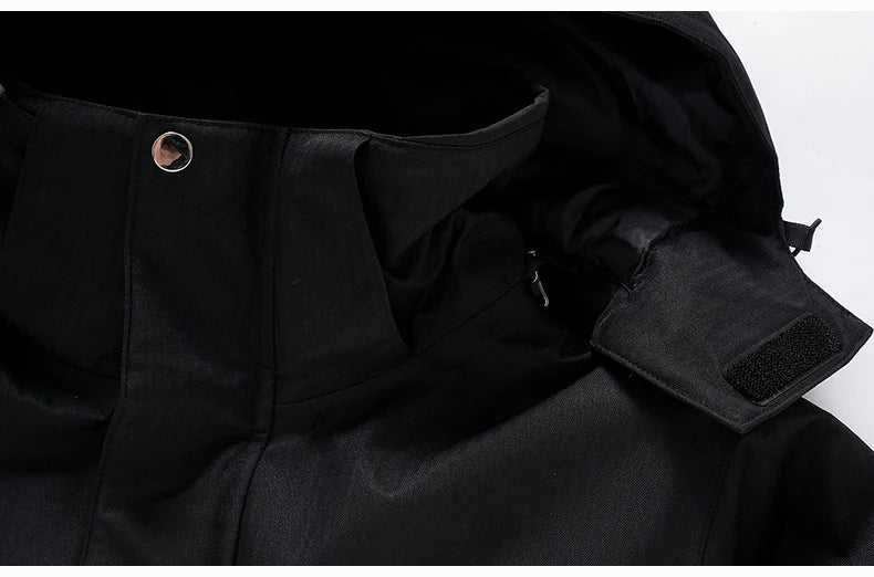 -35, Men and Women Snow Wear, Clothing for Snowboarding, Snow Ski Jacket and Pant Set, Snowboarding Clothing, Pure Color, Unsex