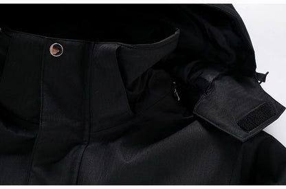 -35, Men and Women Snow Wear, Clothing for Snowboarding, Snow Ski Jacket and Pant Set, Snowboarding Clothing, Pure Color, Unsex