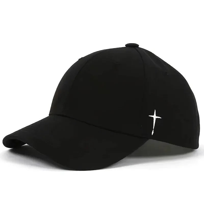 Unisex Baseballkeps med Broderad Cross – Elegant, Justerbar & Tidlös | Eurosane™