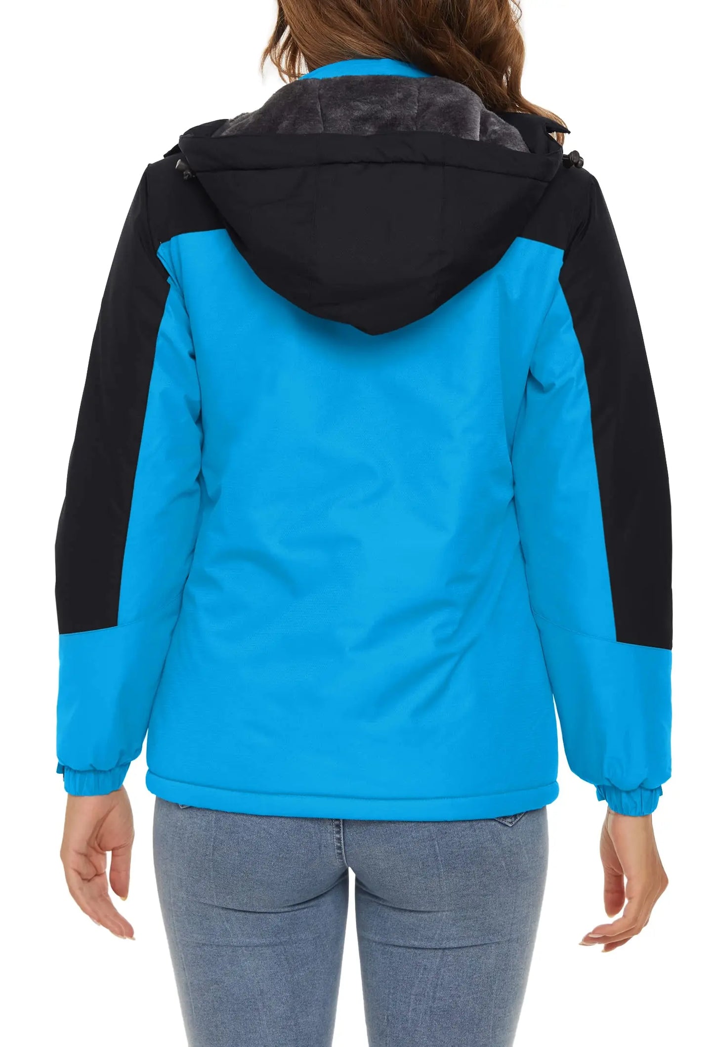 KEFITEVD™ Dam Termisk, Vattentät & Vindtät - Vinterjacka med Fleece för Outdoor, Äventyr & Vardag