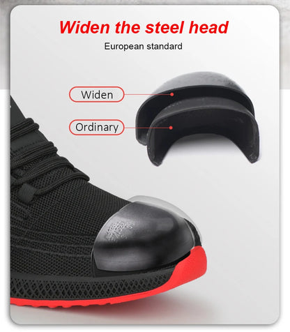 Arbetsskor med ståltå – Lätta och andningsbara skyddsskor