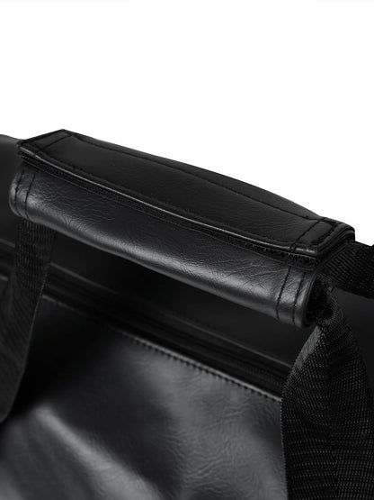 Veidoorn Large Capacity Gym Bag Waterproof Durable Dry and Wet Separation Sports Leather Bag Outdoor Travel Backpack