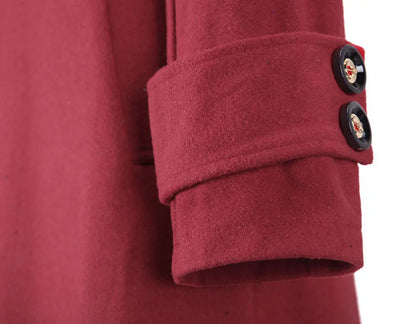 Long Wool Coat – Vintage Autumn & Winter Women’s Outwear