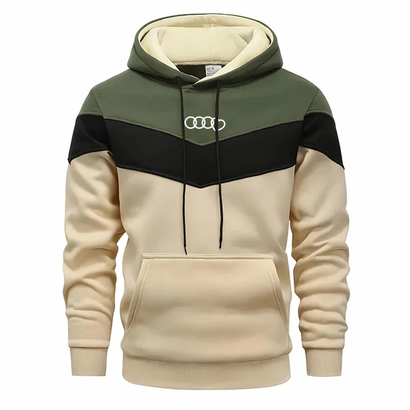 Herr tracksuit – Tricolor hoodie & byxor