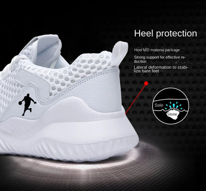 Vita Sneakers Unisex – Lätta & Andningsbara Skor för Vardag och Träning