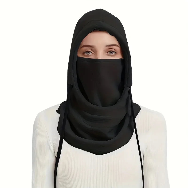 Unisex Balaklava Vinter – Stickad Huva & Vindskyddande Mask