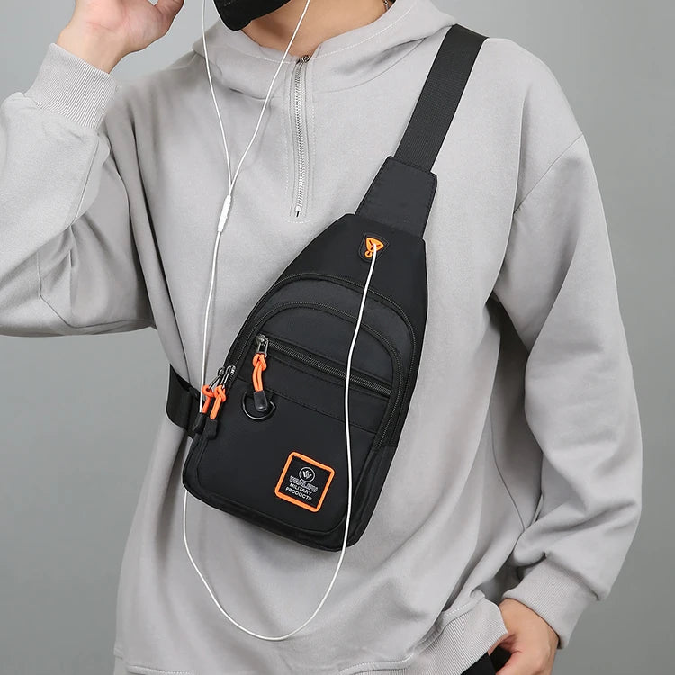 Herr Crossbody & Hiking Väska – Vattentät, Sportig & Multifunktionell | Eurosane™