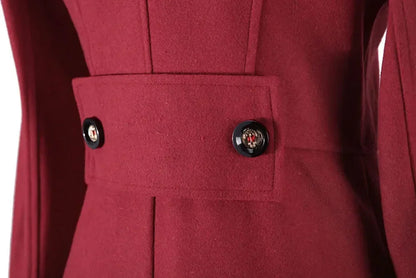 Long Wool Coat – Vintage Autumn & Winter Women’s Outwear