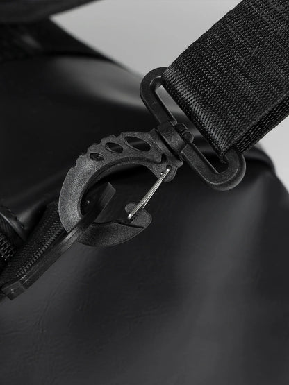 Veidoorn Large Capacity Gym Bag Waterproof Durable Dry and Wet Separation Sports Leather Bag Outdoor Travel Backpack