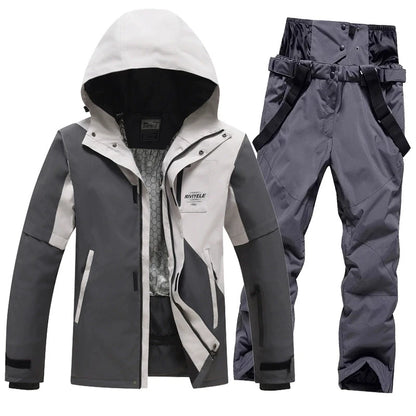 Waterproof Ski Suit Sets for Men and Women, Pullover, Snow Costume, Jacket and Pant, Outdoor Clothing, Snowboarding, Winter