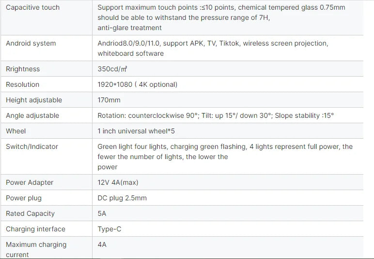 LCD Android OS Smart TV Unique Design Advertising Machine with Mobile Battery Smart Screen TV