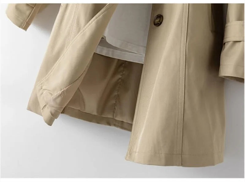 Damtrenchcoat – dubbelknäppt, midilång 2025