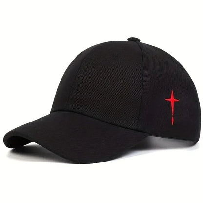 Unisex Baseballkeps med Broderad Cross – Elegant, Justerbar & Tidlös | Eurosane™