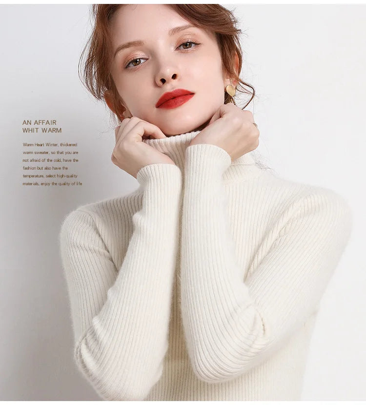 Heliar damtröja – Polokrage i mjuk stickad kashmir 2024