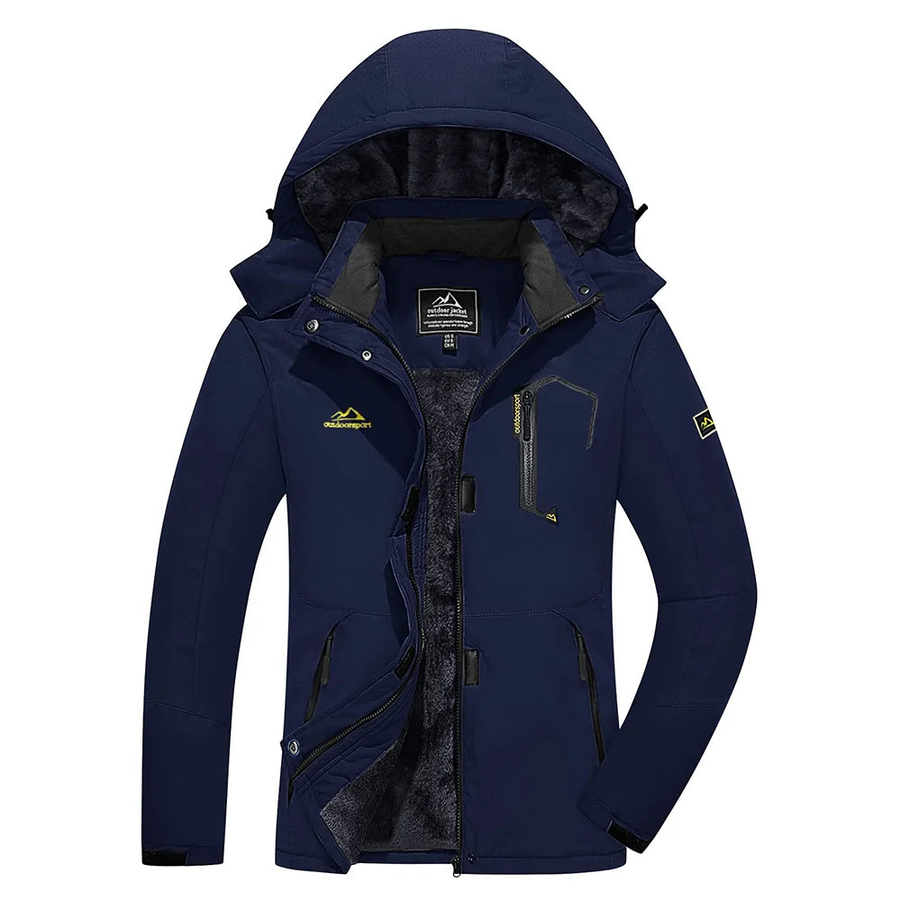 KEFITEVD™ Dam Termisk, Vattentät & Vindtät - Vinterjacka med Fleece för Outdoor, Äventyr & Vardag