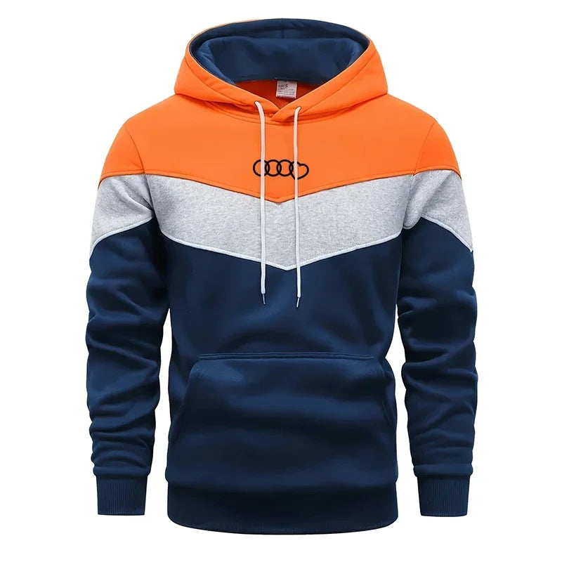 Herr tracksuit – Tricolor hoodie & byxor