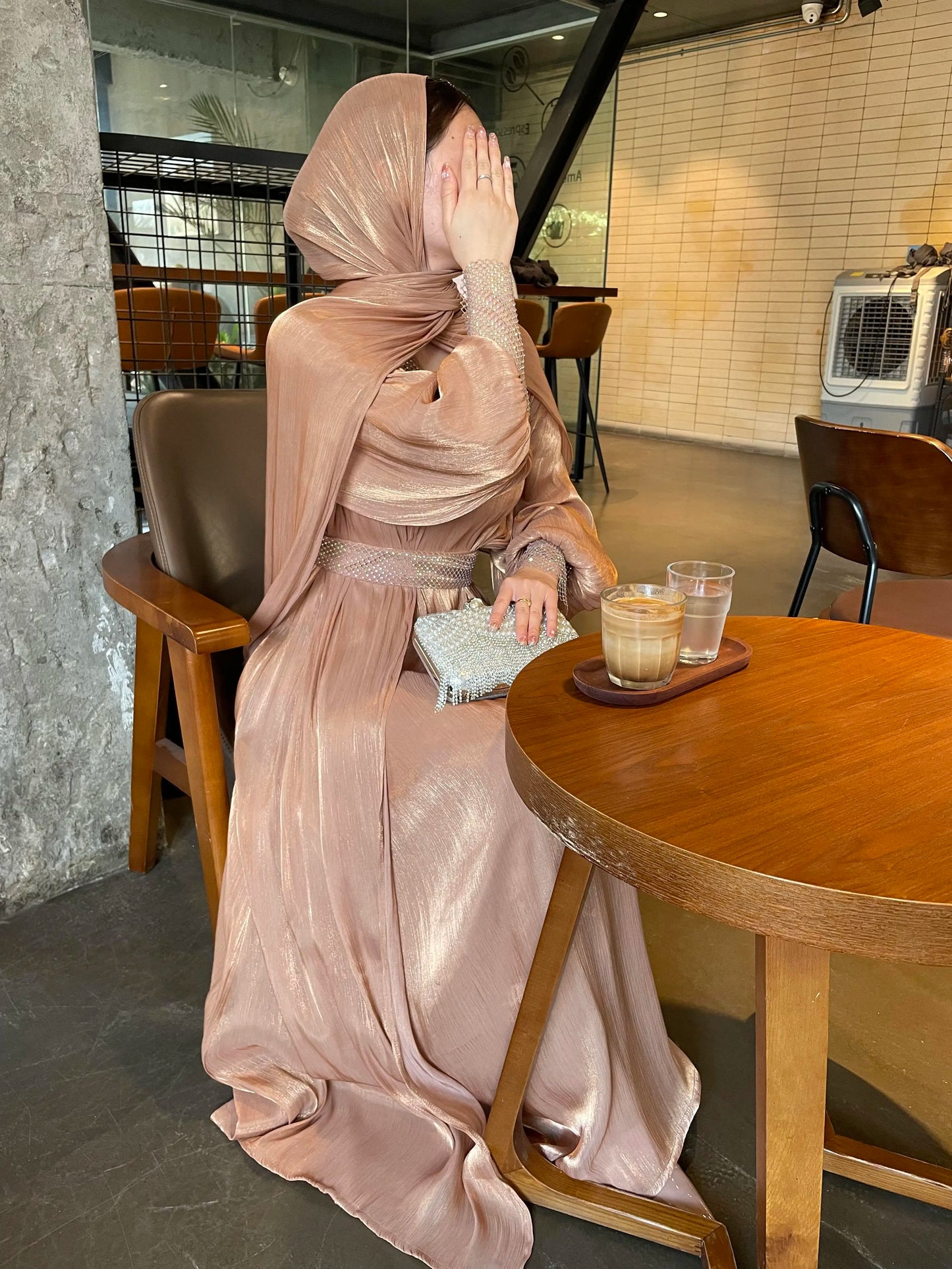 Chiffon abaya- kaftan / klänning