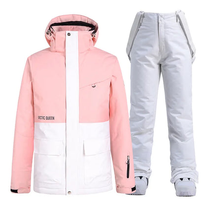 Men and Women Fashion Snow Suit, Winter Clothes Ski, Snow Ski Jacket and Pant Sets, Snowboarding Clothing, Unsex, -30 Warm