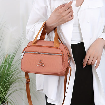 Dam handväska – Nylon med justerbar rem & flera fack