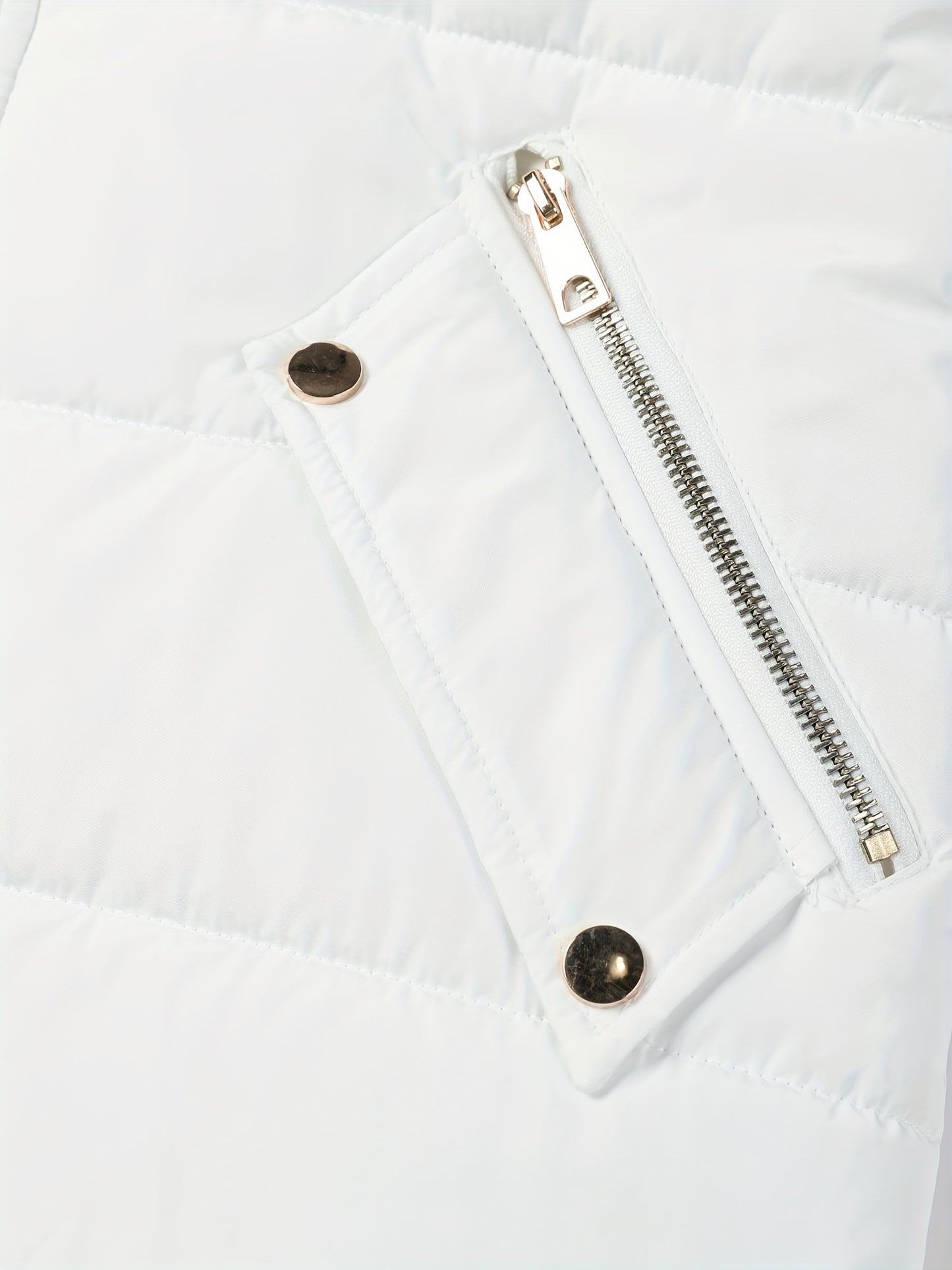 Damjacka med huva – midilång, dragkedja och justerbart bälte