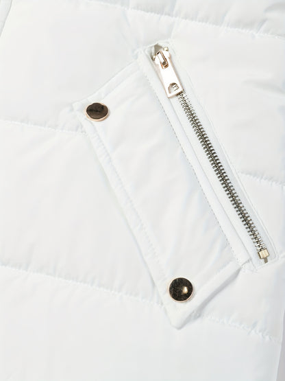 Damjacka med huva – midilång, dragkedja och justerbart bälte