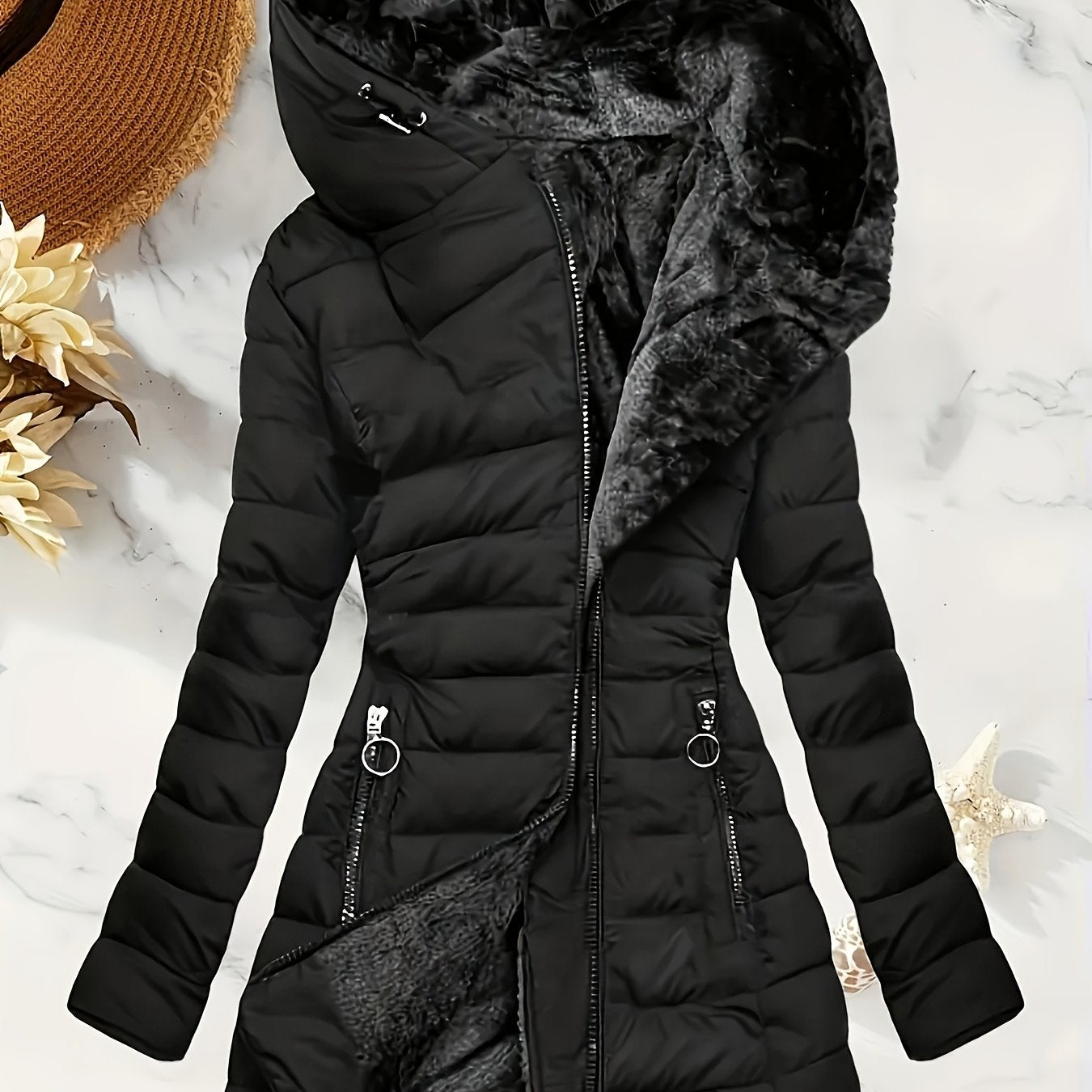 Elegant damjacka – midilång kappa för vardag och fest