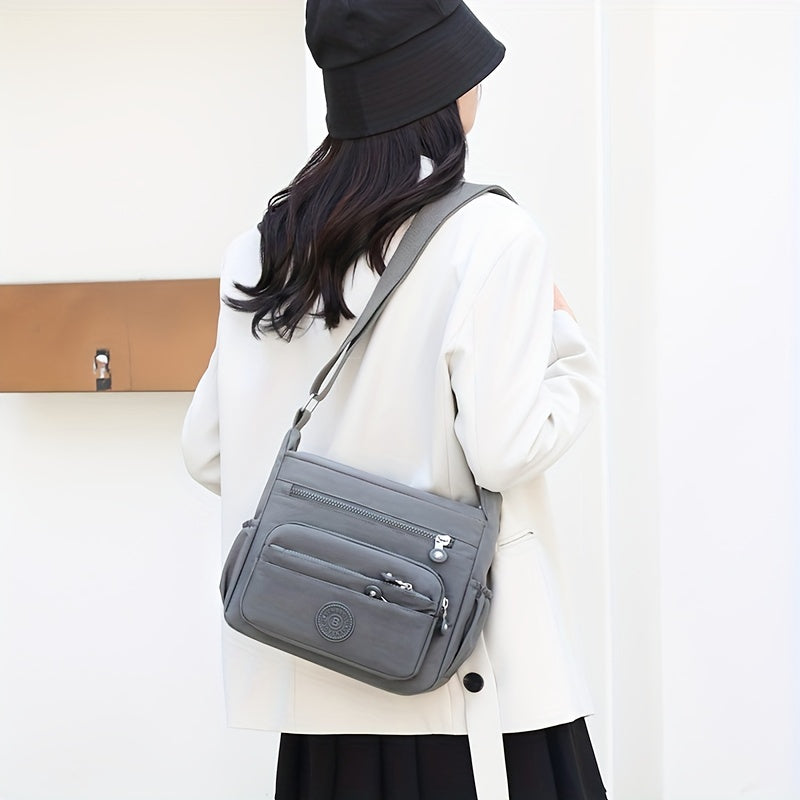 Dam crossbody-väska – Svart nylon med justerbar rem