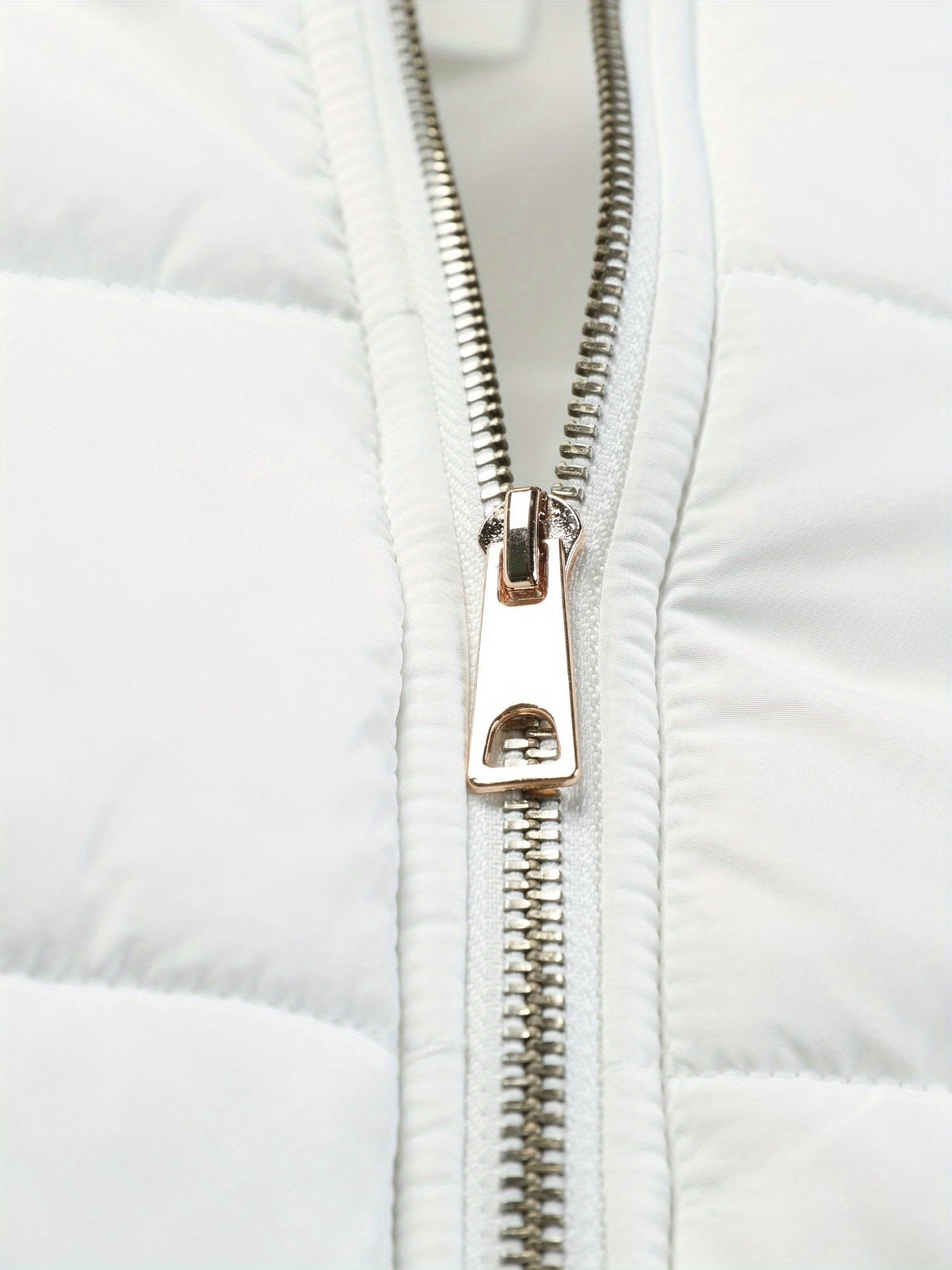 Damjacka med huva – midilång, dragkedja och justerbart bälte