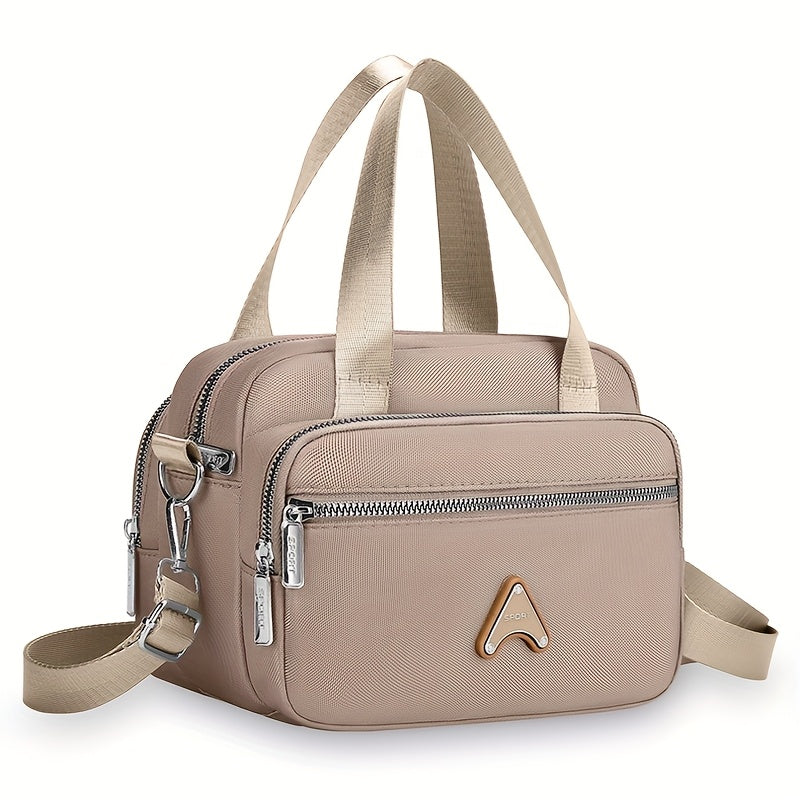 Dam handväska – Nylon med justerbar rem & flera fack