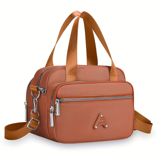 Dam handväska – Nylon med justerbar rem & flera fack