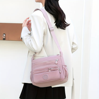 Dam crossbody-väska – Svart nylon med justerbar rem